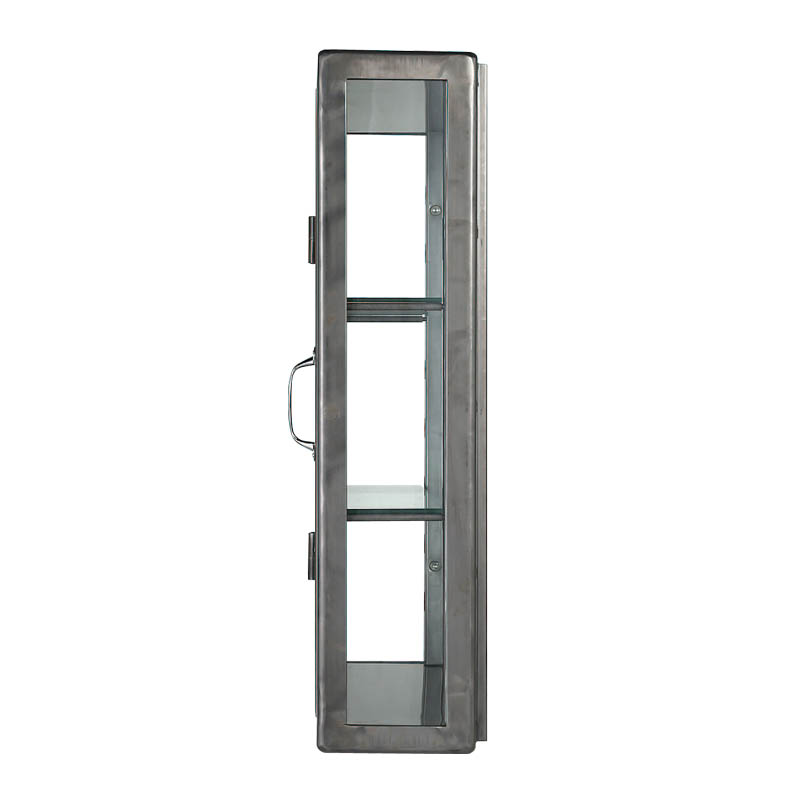 WALL MOUNT GLASS CABINET RECTANGLE RAW