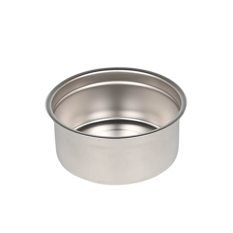 SS FOOD CONTAINER ROUND L BEIGE