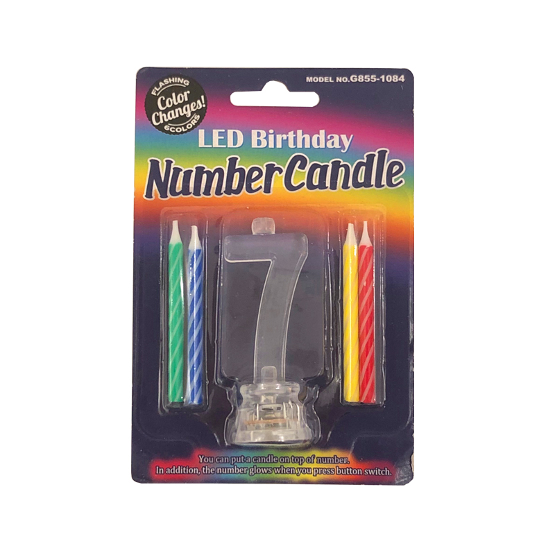 LED BIRTHDAY NUMBER CANDLE 7