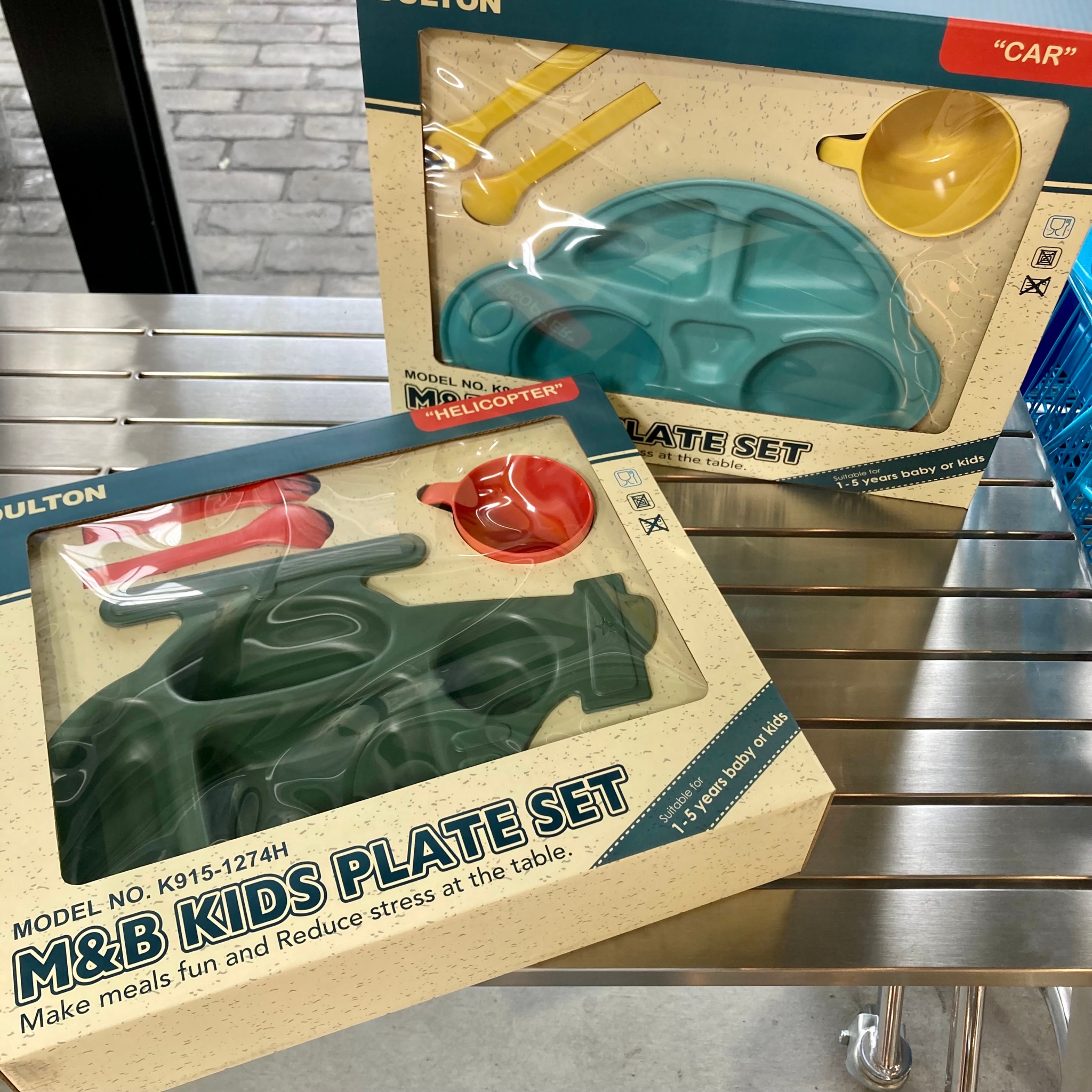 M&B KIDS PLATE SET HELICOPTER