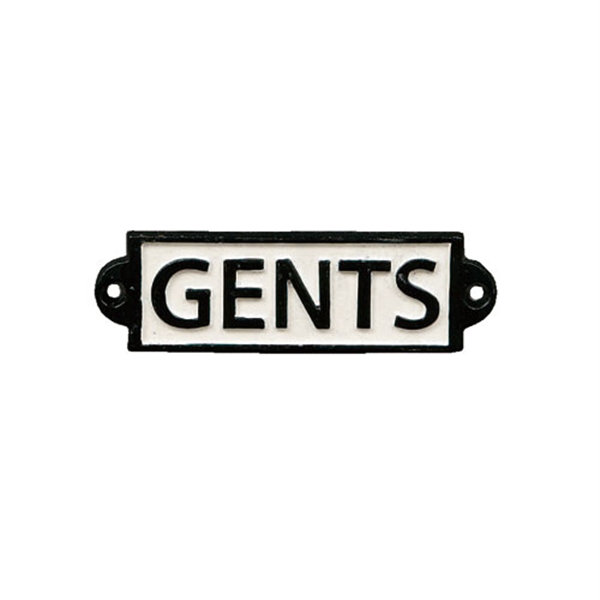 IRON SIGN "GENTS"