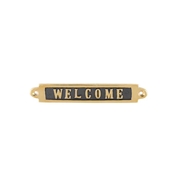 BRASS SIGN WELCOME