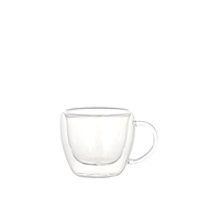 DOUBLE WALL GLASS CUP ESPRESSO