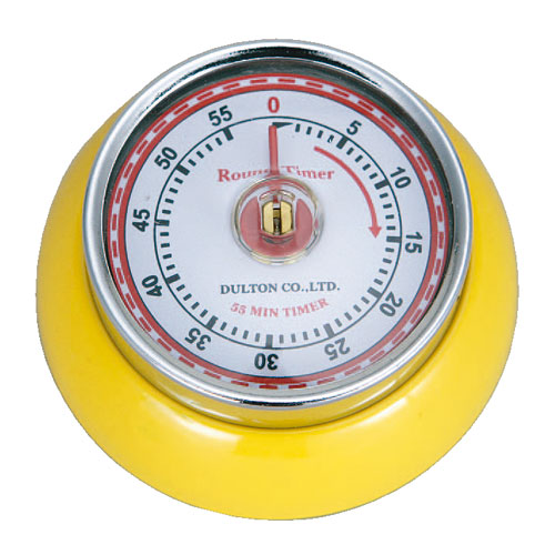KITCHEN TIMER WITH MAGNET YELLOW